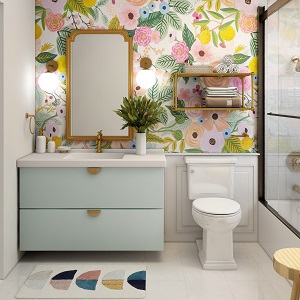 Цветная и яркая ванная комната: как преобразить санузел в Чике - chik.mebel54.com | фото