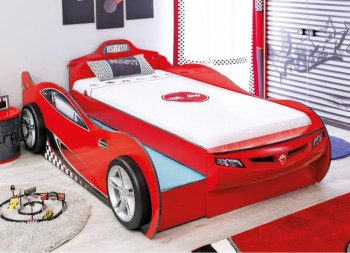 CARBED Кровать-машина Coupe с выдвижной кроватью Red 20.03.1306.00 в Чике - chik.mebel54.com | фото
