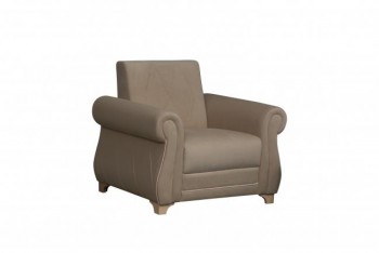 Кресло для отдыха "Порто" (велюр киви латте / микровельвет крем) в Чике - chik.mebel54.com | фото