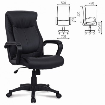 Кресло офисное BRABIX Enter EX-511 (черный) в Чике - chik.mebel54.com | фото