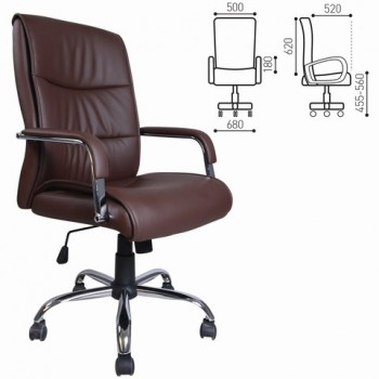 Кресло офисное BRABIX Space EX-508 (коричневый) в Чике - chik.mebel54.com | фото