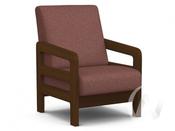 Кресло отдыха Вега-34 (орех лак/UNO BERRY) в Чике - chik.mebel54.com | фото