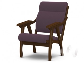 Кресло Вега-10 (орех лак/ULTRA PLUM) в Чике - chik.mebel54.com | фото