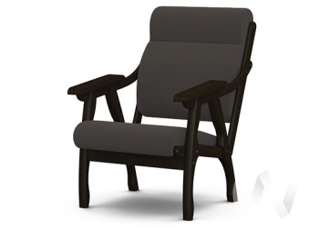 Кресло Вега-10 (венге лак/ULTRA GRAFIT) в Чике - chik.mebel54.com | фото