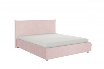 Кровать 1,6 Квест с основанием (Нежно-розовый велюр) в Чике - chik.mebel54.com | фото