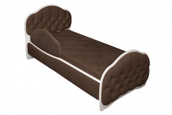 Кровать 170 Гармония 08 Шоколад (мягкий бортик) в Чике - chik.mebel54.com | фото