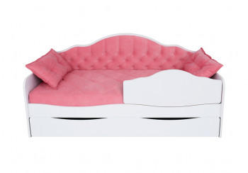 Кровать 170 серии Иллюзия Лайт 1 ящик 89 Розовый (подушки) в Чике - chik.mebel54.com | фото