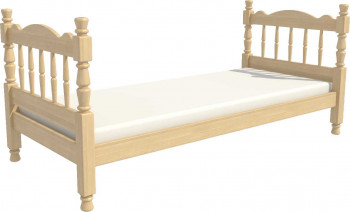 Кровать одинарная Аленка из массива сосны 800*1890 Сосна в Чике - chik.mebel54.com | фото
