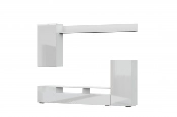 Мебель для гостиной МГС 4 (Белый/Белый глянец) в Чике - chik.mebel54.com | фото