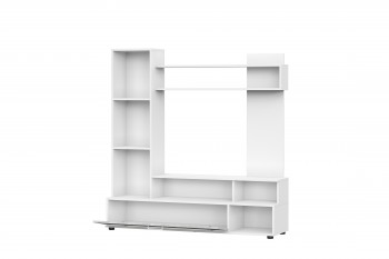 Мебель для гостиной "МГС 9" Белый / Цемент светлый в Чике - chik.mebel54.com | фото
