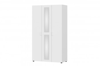 Модульная система "Токио" Шкаф трехстворчатый Белый текстурныйный в Чике - chik.mebel54.com | фото