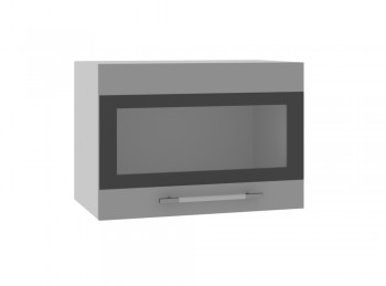 Ройс ГПГСФ 500 Шкаф верхний горизонтальный (Графит софт/корпус Серый) в Чике - chik.mebel54.com | фото