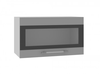 Ройс ГПГСФ 600 Шкаф верхний горизонтальный (Графит софт/корпус Серый) в Чике - chik.mebel54.com | фото