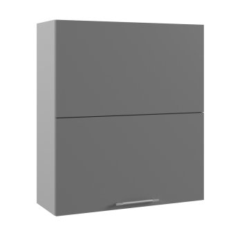 Ройс ПГПМ 800 Шкаф верхний Blum Aventos HF (Графит софт/корпус Серый) в Чике - chik.mebel54.com | фото