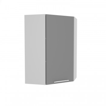 Ройс ВПУ 600 Шкаф верхний угловой высокий (Графит софт/корпус Серый) в Чике - chik.mebel54.com | фото