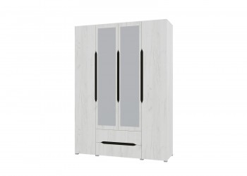Шкаф 4-х створчатый с ящиками и зеркалами Вега (Прованс) в Чике - chik.mebel54.com | фото