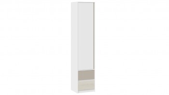 Шкаф для белья комбинированный «Сканди» Дуб Гарден/Белый/Глиняный серый в Чике - chik.mebel54.com | фото