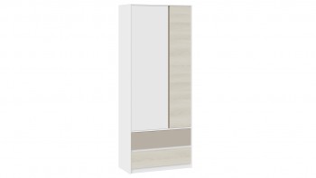 Шкаф для одежды комбинированный «Сканди» Дуб Гарден/Белый/Глиняный серый в Чике - chik.mebel54.com | фото