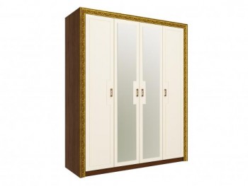 Шкаф комбинированный "Айрум" (дуб кальяри/белый/зеркало/1744) в Чике - chik.mebel54.com | фото