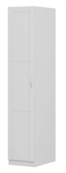 Шкаф однодверный Пегас сборный белый в Чике - chik.mebel54.com | фото