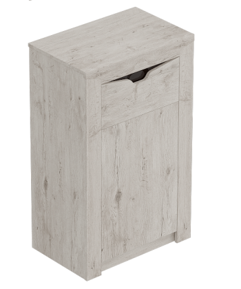 Тумба с дверцей и ящиком Соренто Дуб бонифаций/Кофе структурный матовый в Чике - chik.mebel54.com | фото